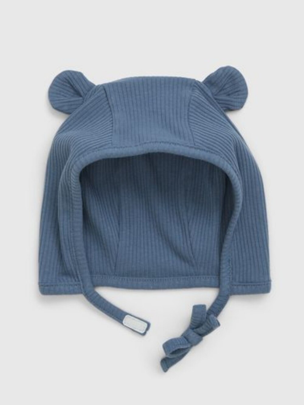 Baby Ribbed Hood with Ear Details - Blue - Gap